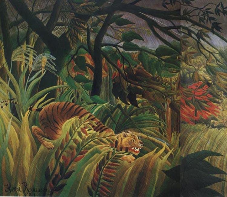 Henri Rousseau Surprised oil painting image